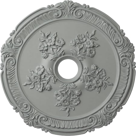 Ekena Millwork Attica with Rose Ceiling Medallion (Canopies up to 4 1/2"), 26"OD x 3 3/4"ID x 1 1/2"P, Primed White CM26AT